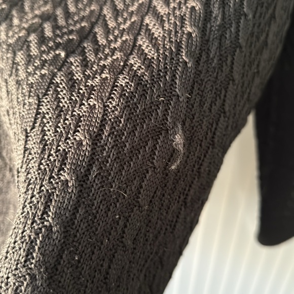 Spyder Black Cable Knit Utility Jacket - Picture 3 of 6